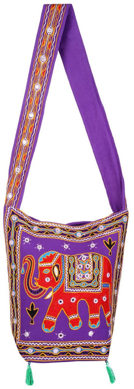 

Rajrang Purple PU Solid Sling Bag