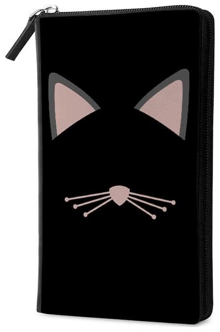 

Qrioh Meow Travel Multi Passport Holder Zipper Wallet