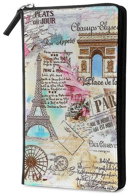 

Qrioh Quotations Travel Multi Passport Holder Zipper Wallet