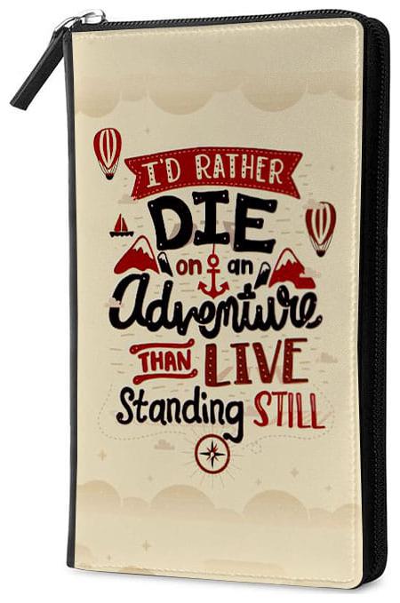 

Qrioh Standing Still Travel Multi Passport Holder Zipper Wallet