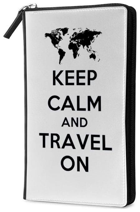 

Qrioh Travel On Travel Multi Passport Holder Zipper Wallet