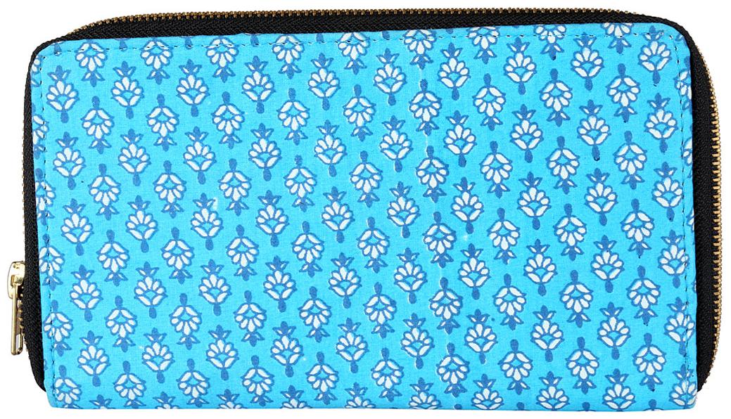 

Rajrang Women Blue Canvas Wallet