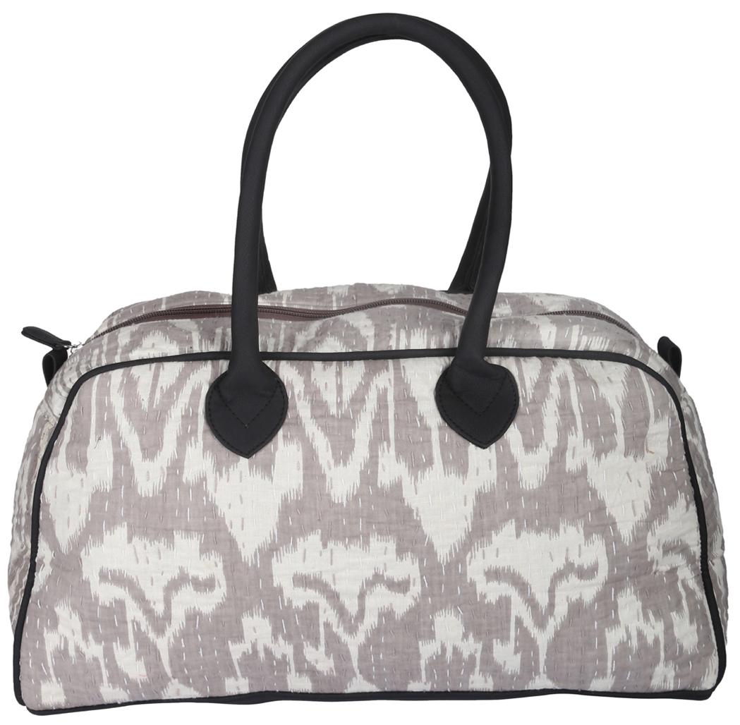 

Rajrang White Silk Handheld Bag