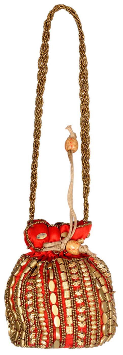 Ratash Small Solid Handheld Bag Orange