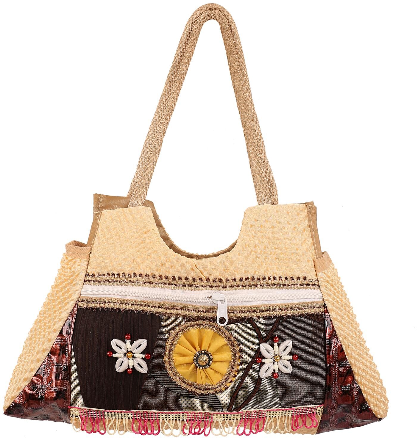 

Ratash Brown Jute Handheld Bag