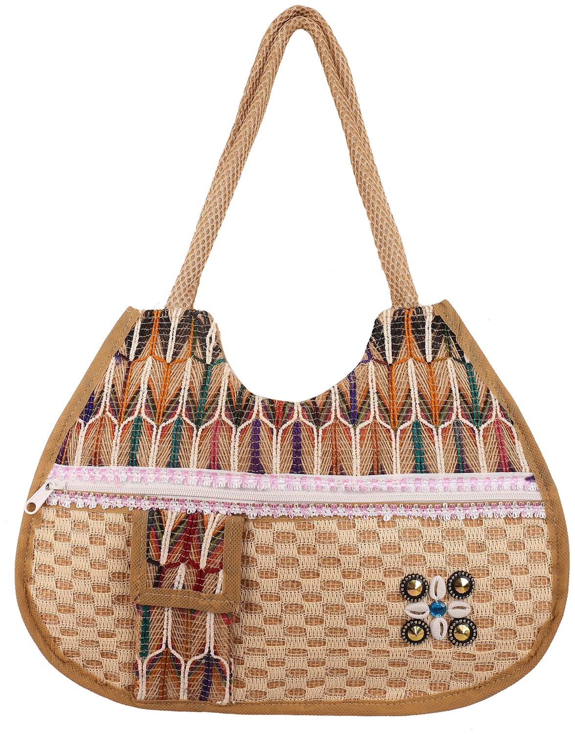 

Ratash Brown Jute Handheld Bag