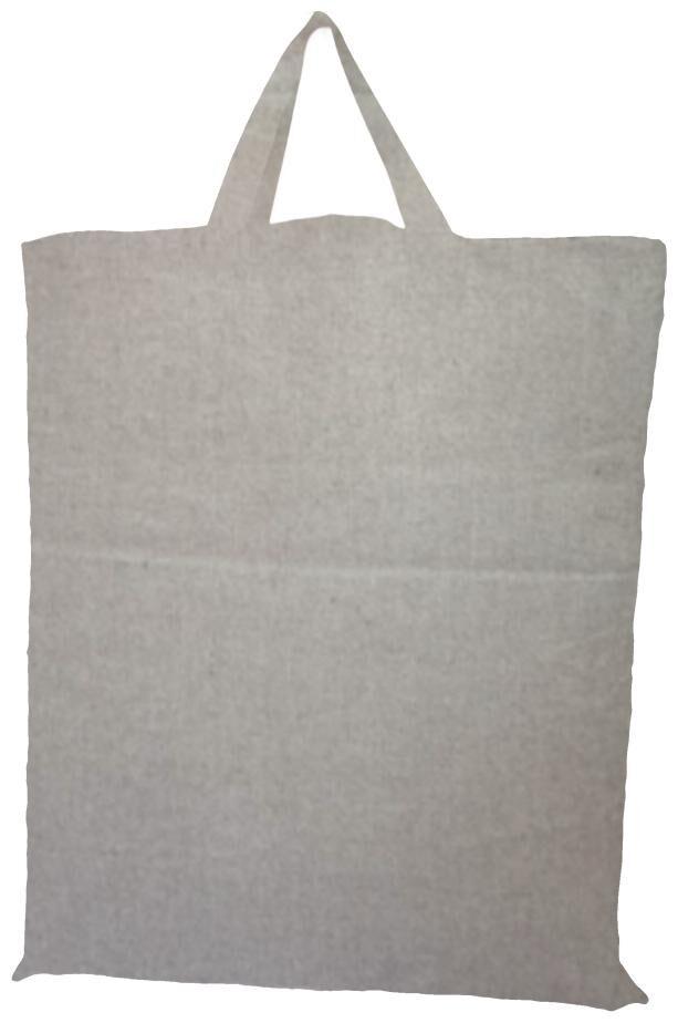 

Rawbags Shopping bag Grey Melange Tote Bag 100 Cotton Eco Friendly Bio Degradable Canvas Fabric with Natural Colour