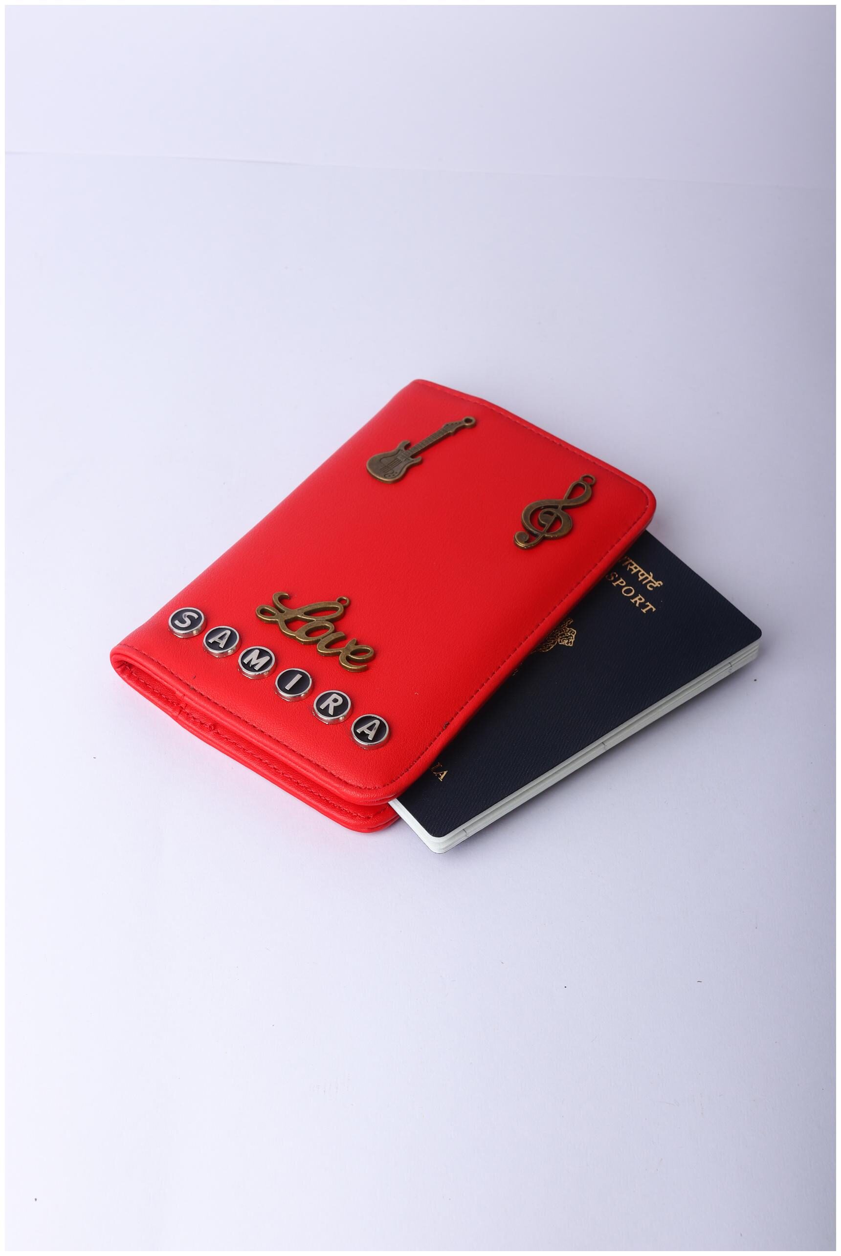 

Red Moments Customised Passport Holder For Men And Women