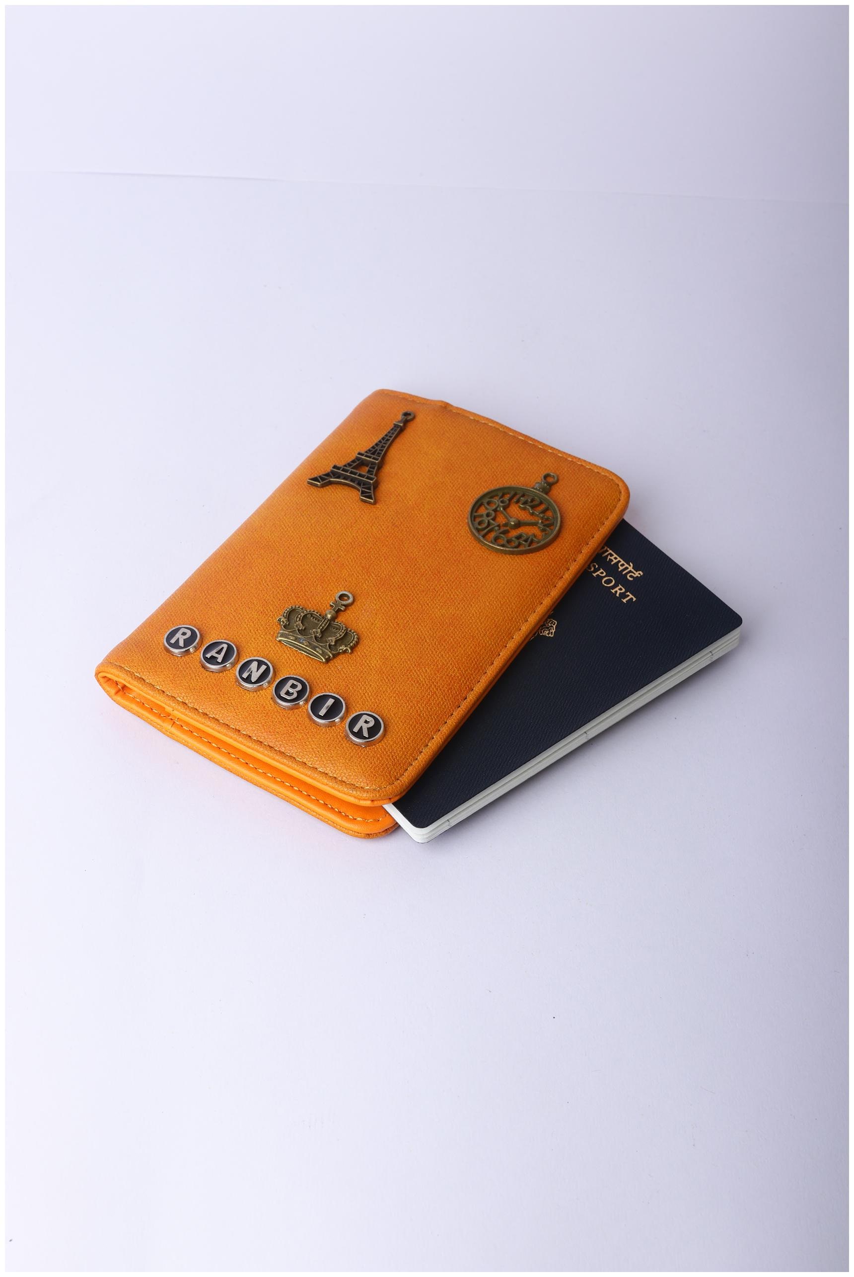 Case My Passport Colorful Fabric Circles Stylish Pu Leather Travel Accessories Passport Leather Case For Women Men