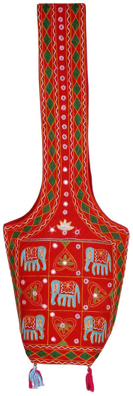 

Red Turquoise Ethnic Sling Bag Mirror Work Cotton Sling Bags For Girls 15 X 8 X 17 Sling Bags For Women Girls Sling Bag By Rajrang