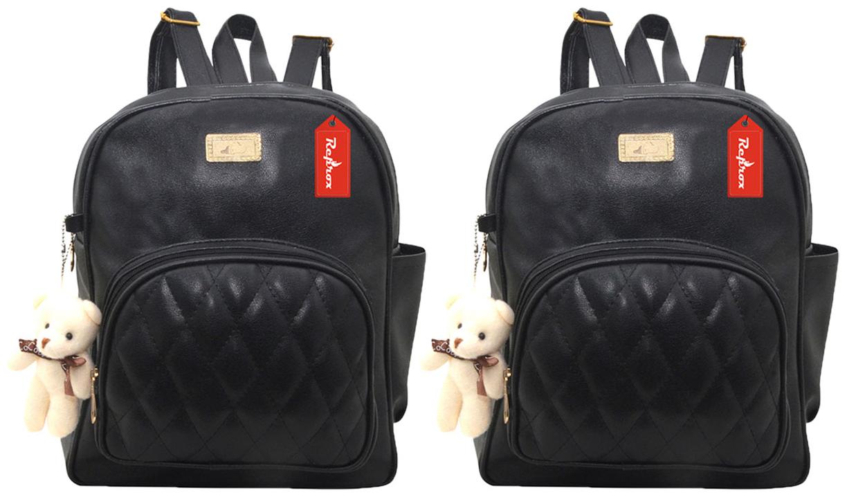 

Reprox Black Leather Backpack