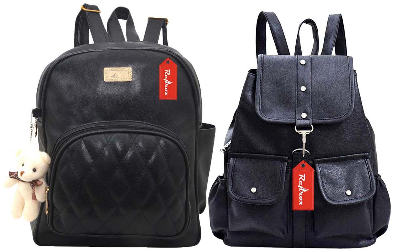 

Reprox Black Leather Backpack