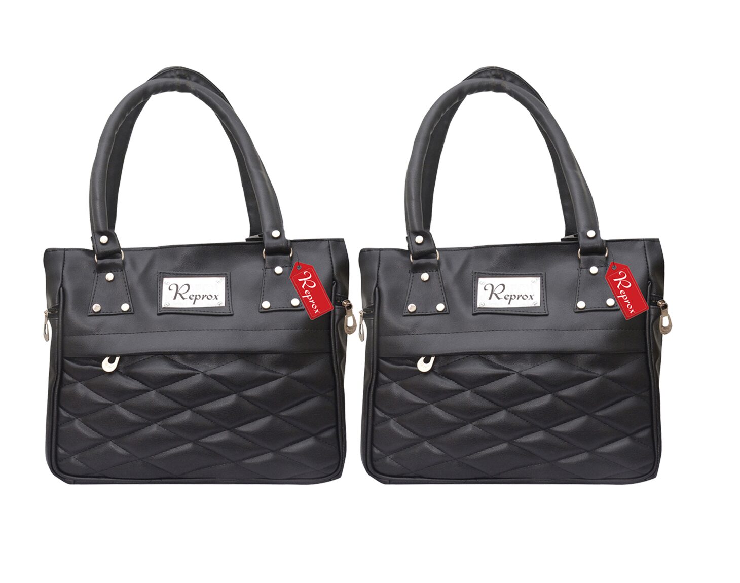 

Reprox Black PU Shoulder Bag - Reprox
