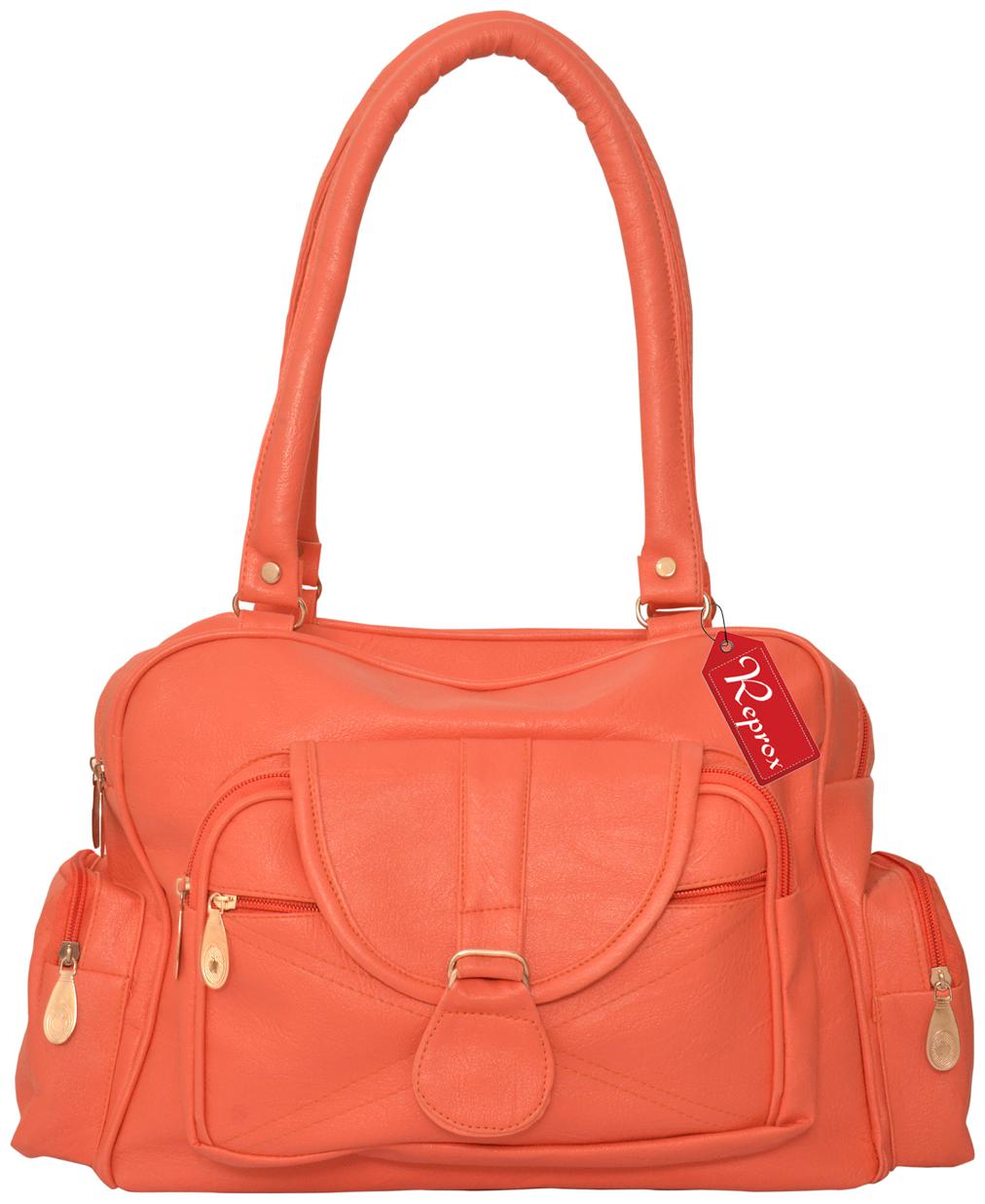 

Reprox Orange PU Shoulder Bag - Reprox-HB-D