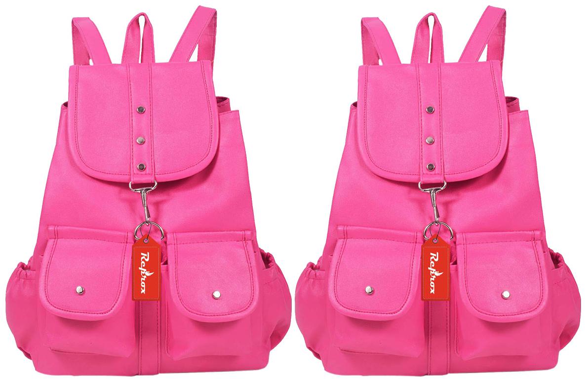 

Reprox Pink Leather Backpack