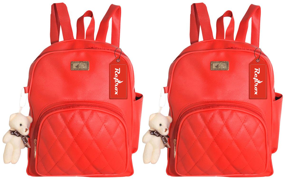 

Reprox Red Leather Backpack
