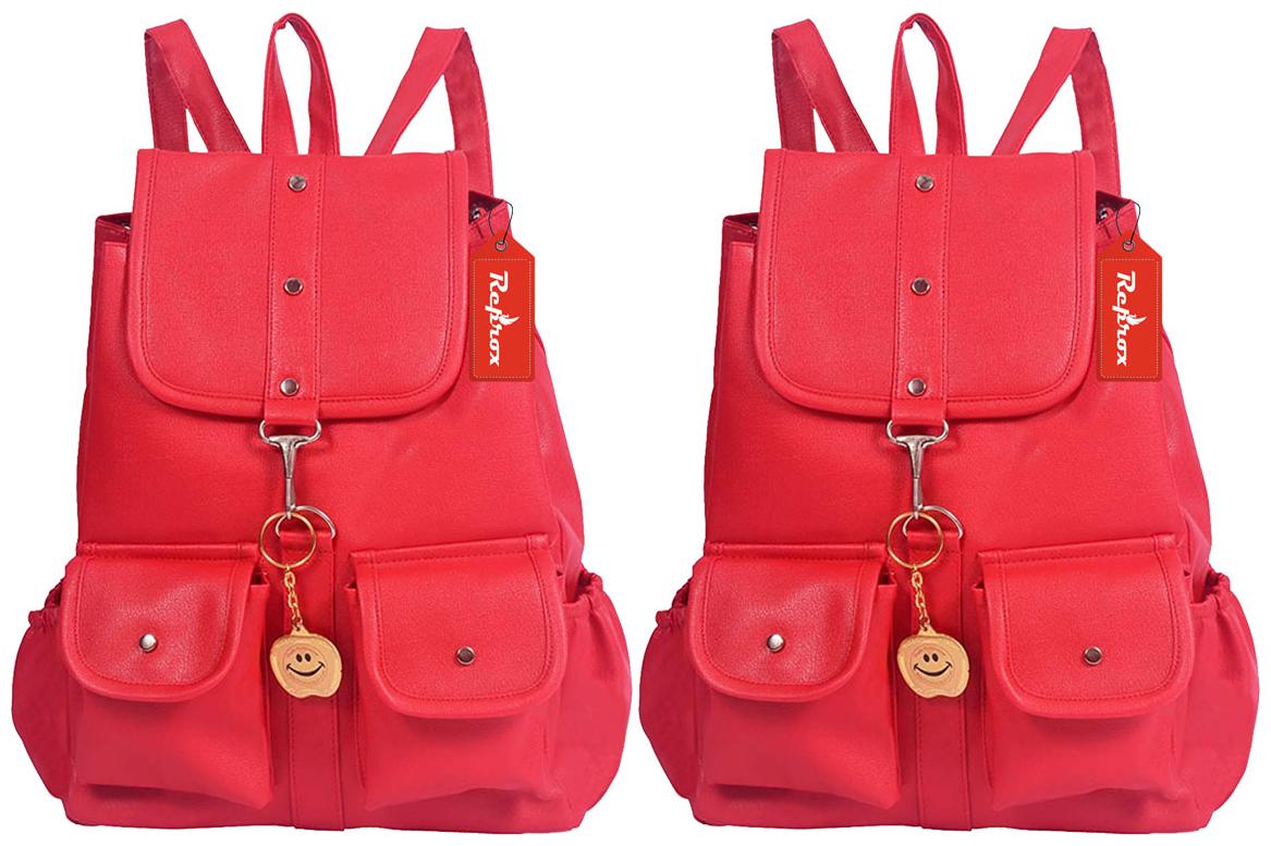 

Reprox Red Leather Backpack