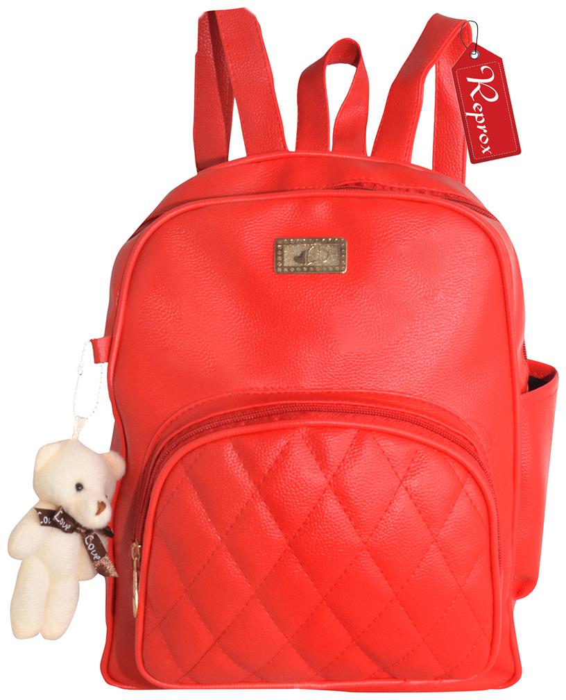 

Reprox Red Leather Backpack