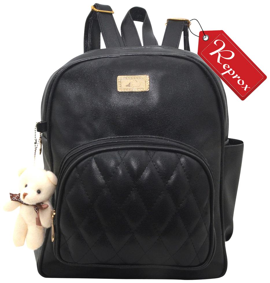 

Reprox Black Leather Backpack