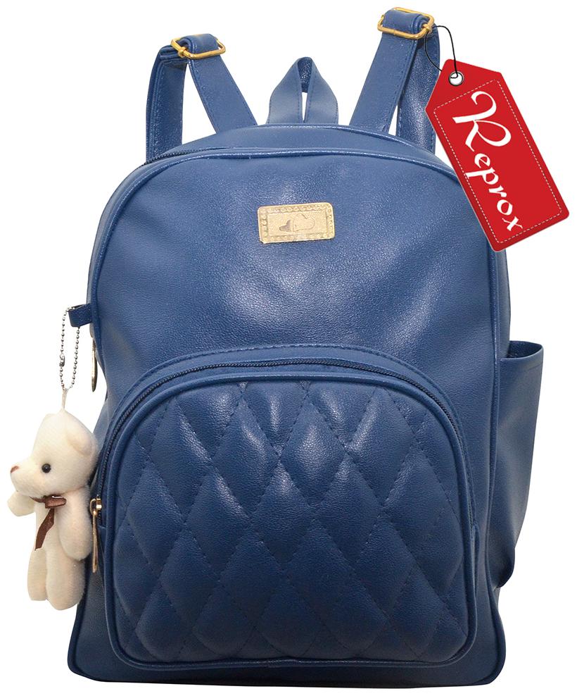 

Reprox Blue Leather Backpack