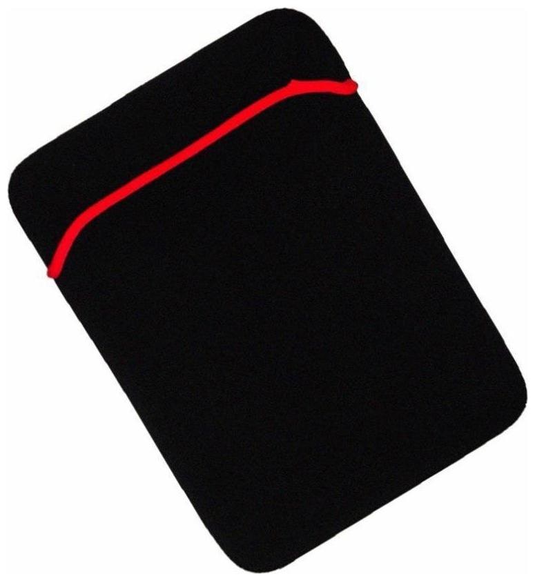 

Reversible Black Red Durable Neoprene Fit Laptop Sleeve for 15 APPLE Laptop (Black Red)