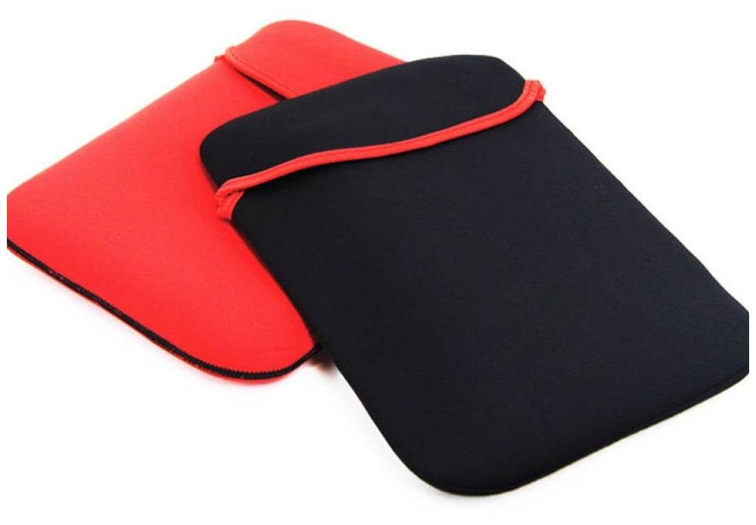 

Reversible Laptop Sleeve 38 1 cm (15 Inch) to 39 62 cm (15 6 Inch) Bag Case Pouch Black Red Model (Premium and Durable )