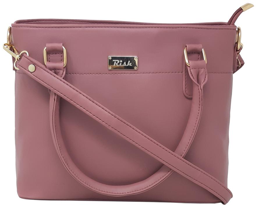 

Rish Pink PU Handheld Bag - R-HSBPLN-PNK171