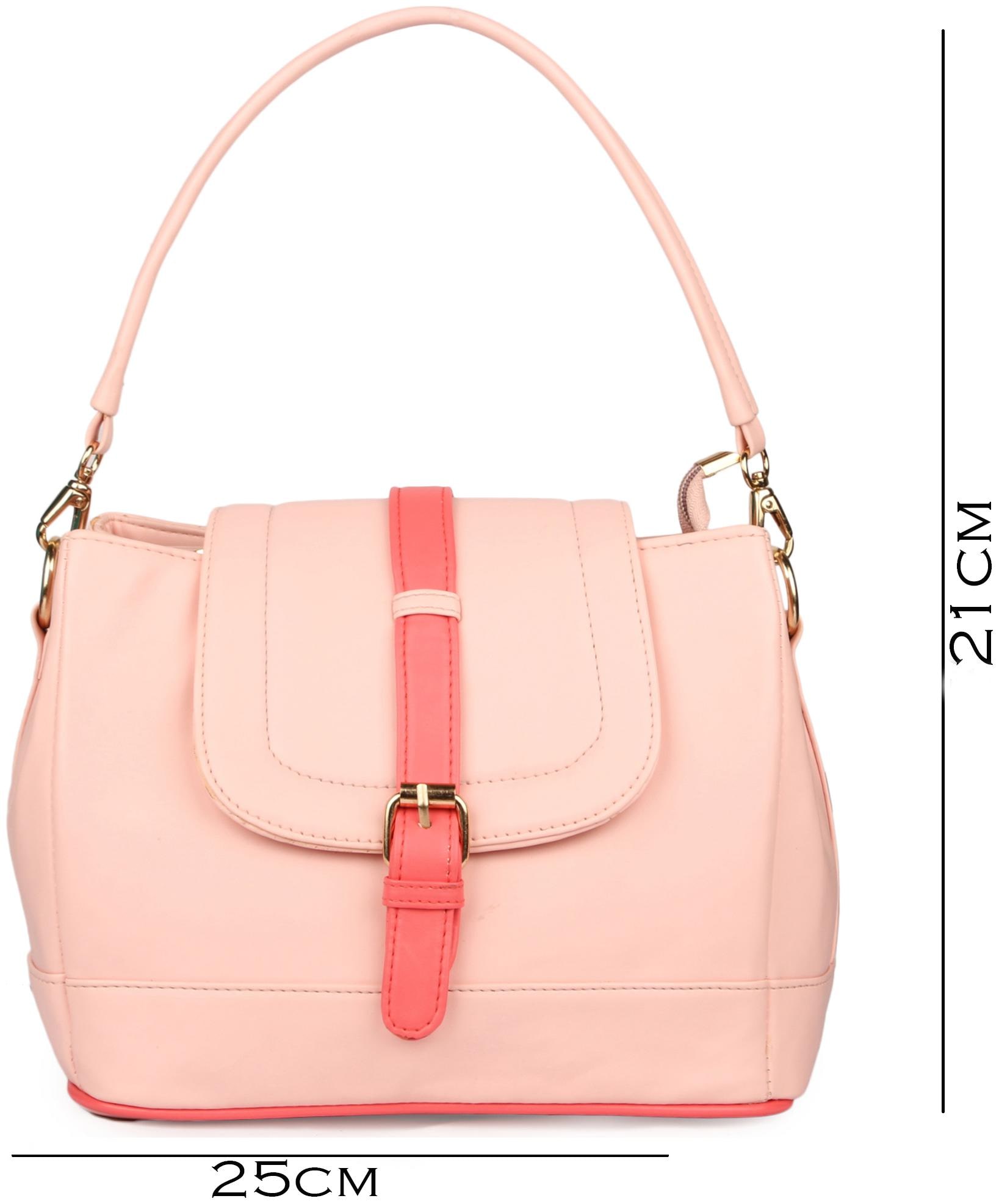 

Roseberries Pink PU Embellished Sling Bag