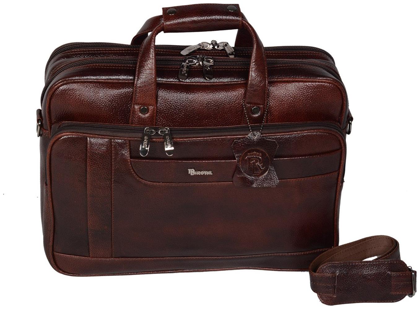

ROYAL LEATHER EMPORIUM BROWN COLOR Office Bag