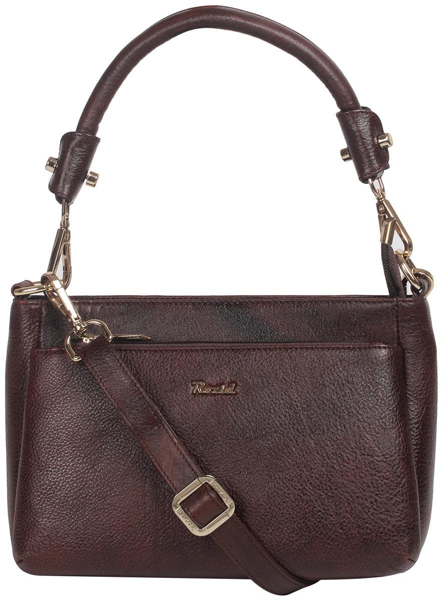 

Rozid Brown Genuine Leather Handheld Bag