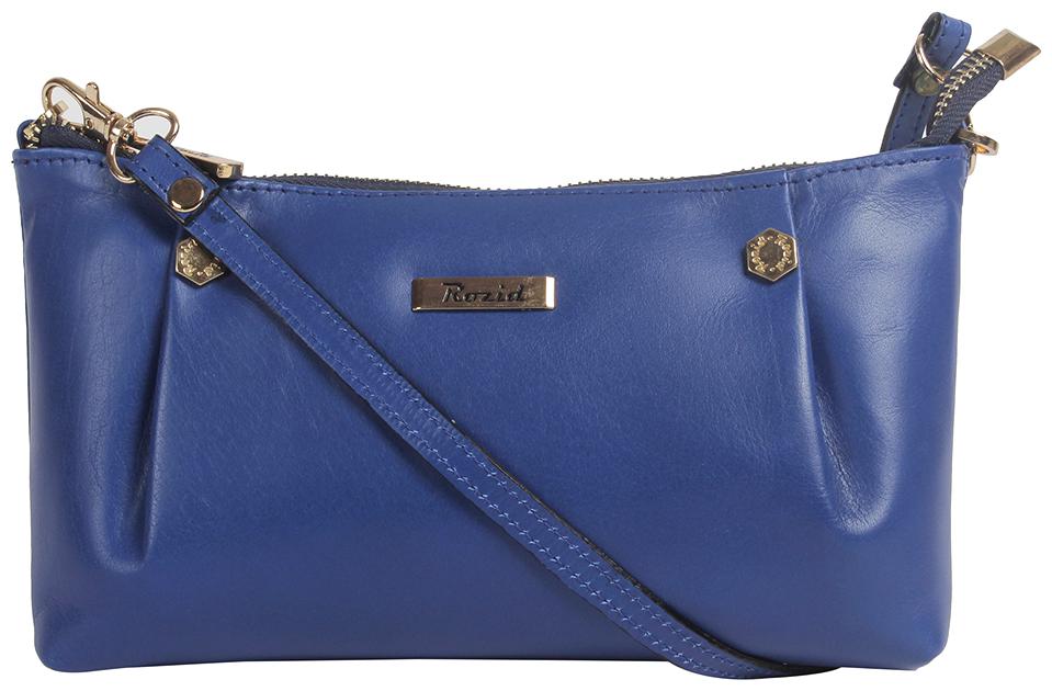 

Rozid Blue Genuine Leather Solid Sling Bag