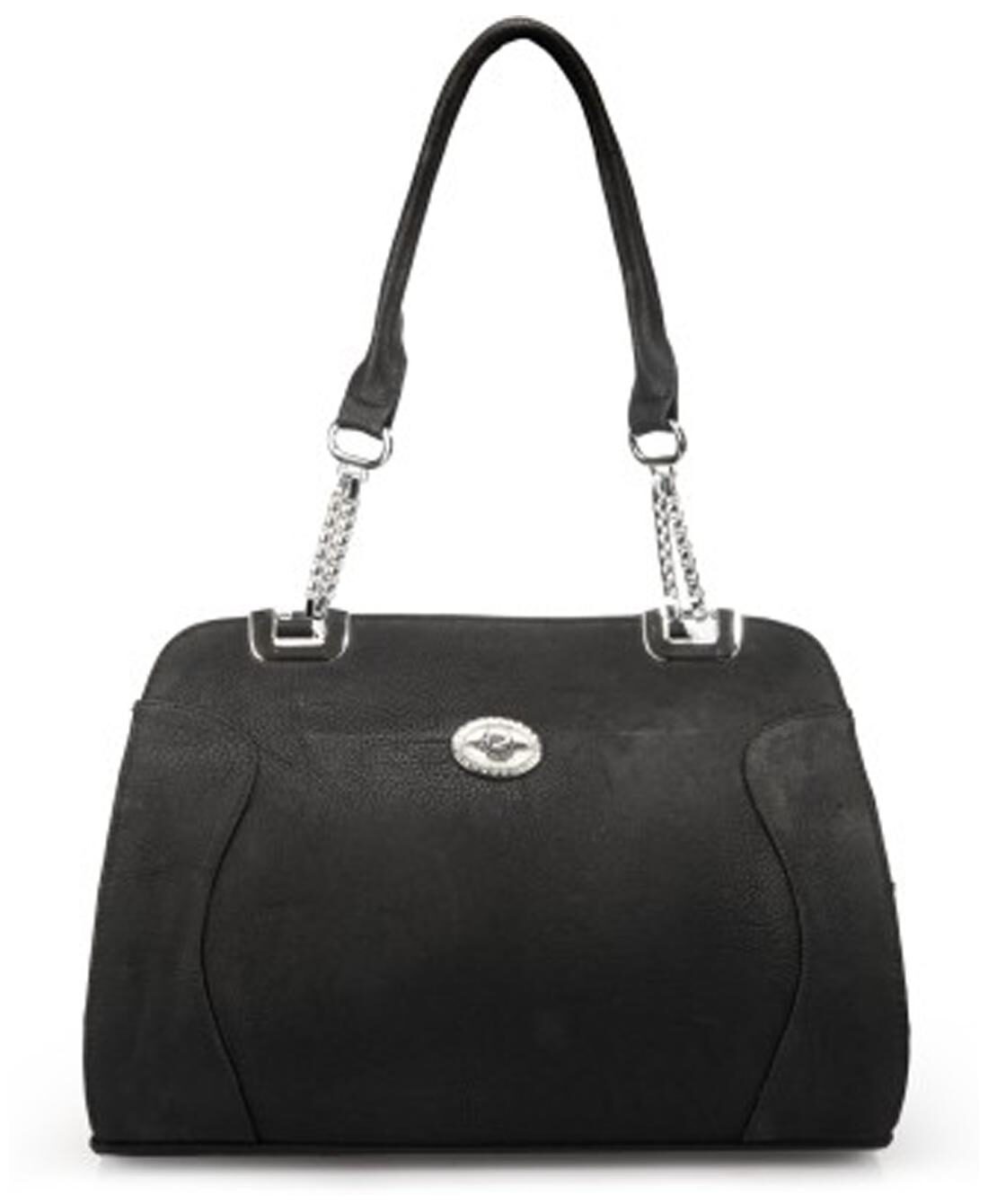 

RRTC Black Faux Leather Handheld Bag
