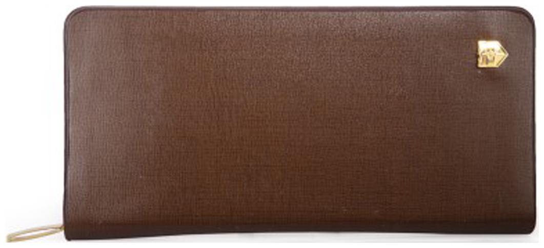 

RRTC Women Brown Wool Clutch