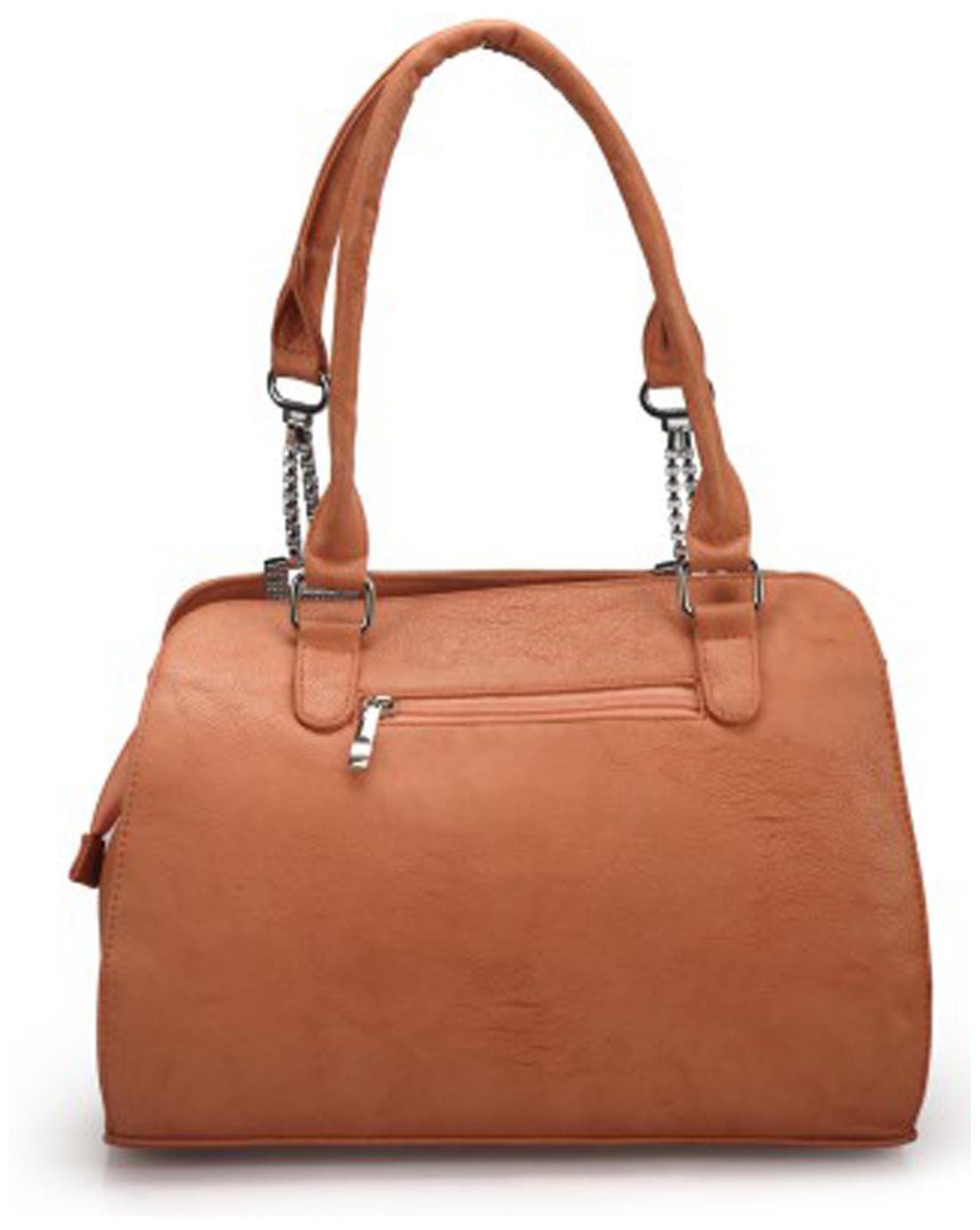 

RRTC Orange Faux Leather Handheld Bag