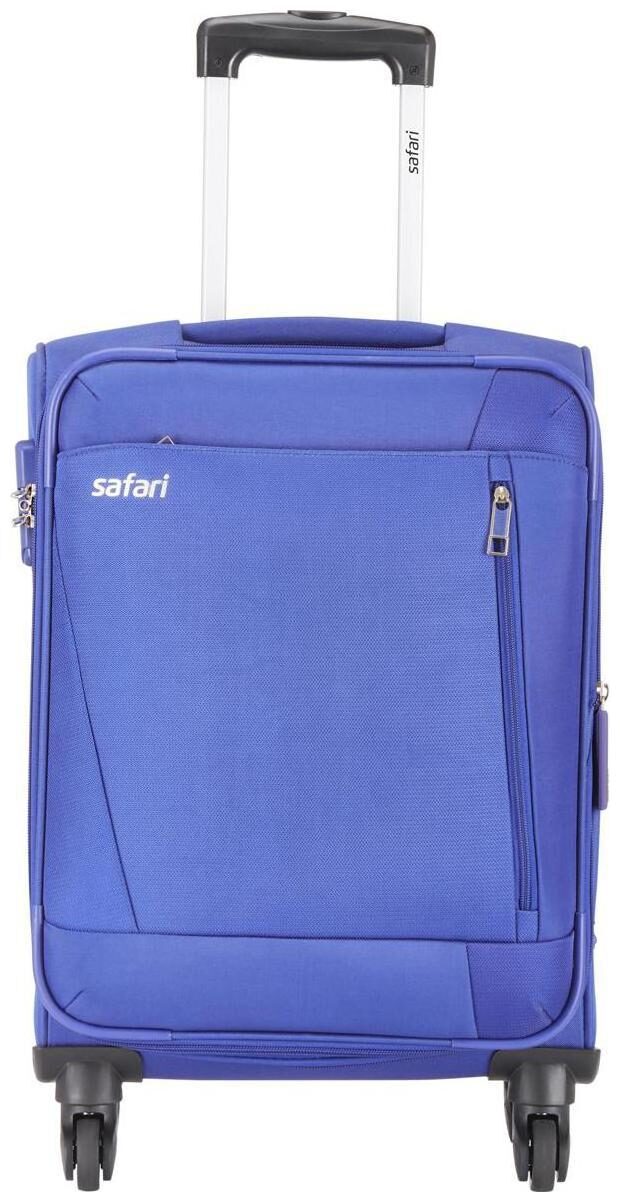 

Safari Medium Size Soft Luggage Bag ( Blue 4 Wheels )