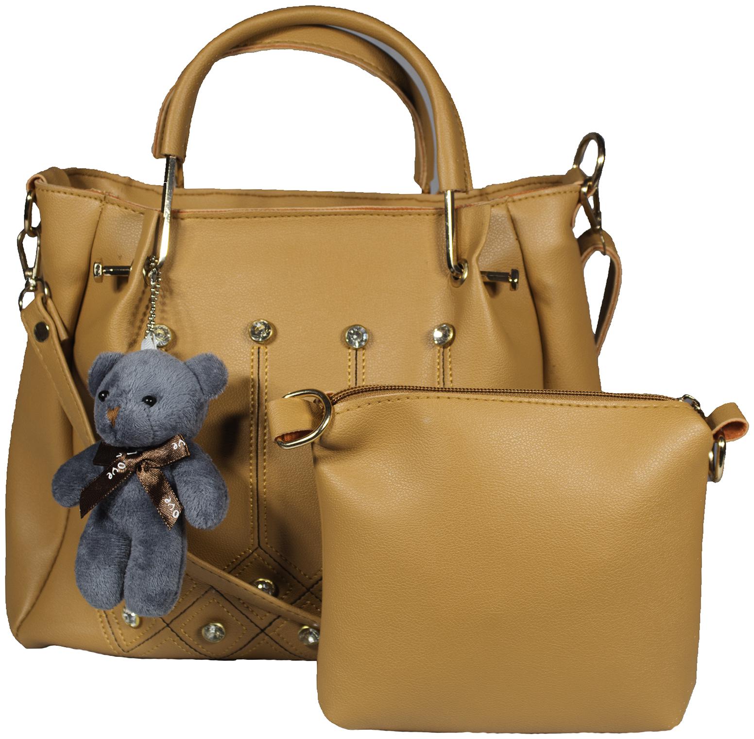 

SaleBox Mustard PU Handheld Bag