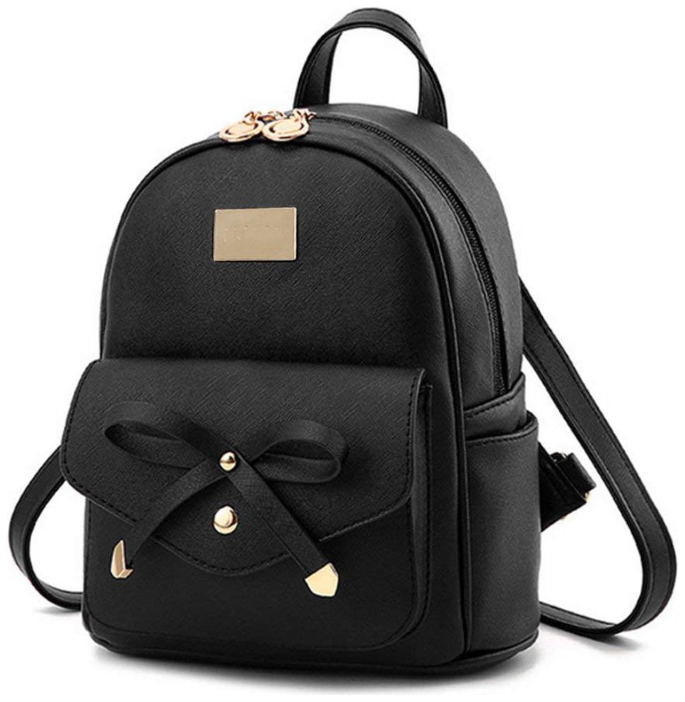 

SaleBox Black Leather Backpack