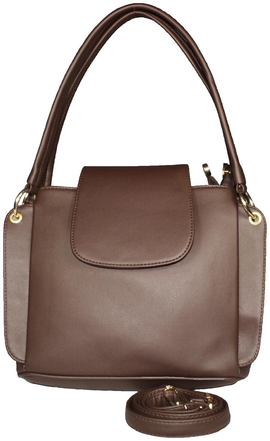 

SaleBox Brown PU Solid Sling Bag