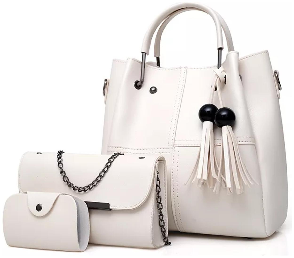 

SaleBox Beige PU Shoulder Bag - FRINGE