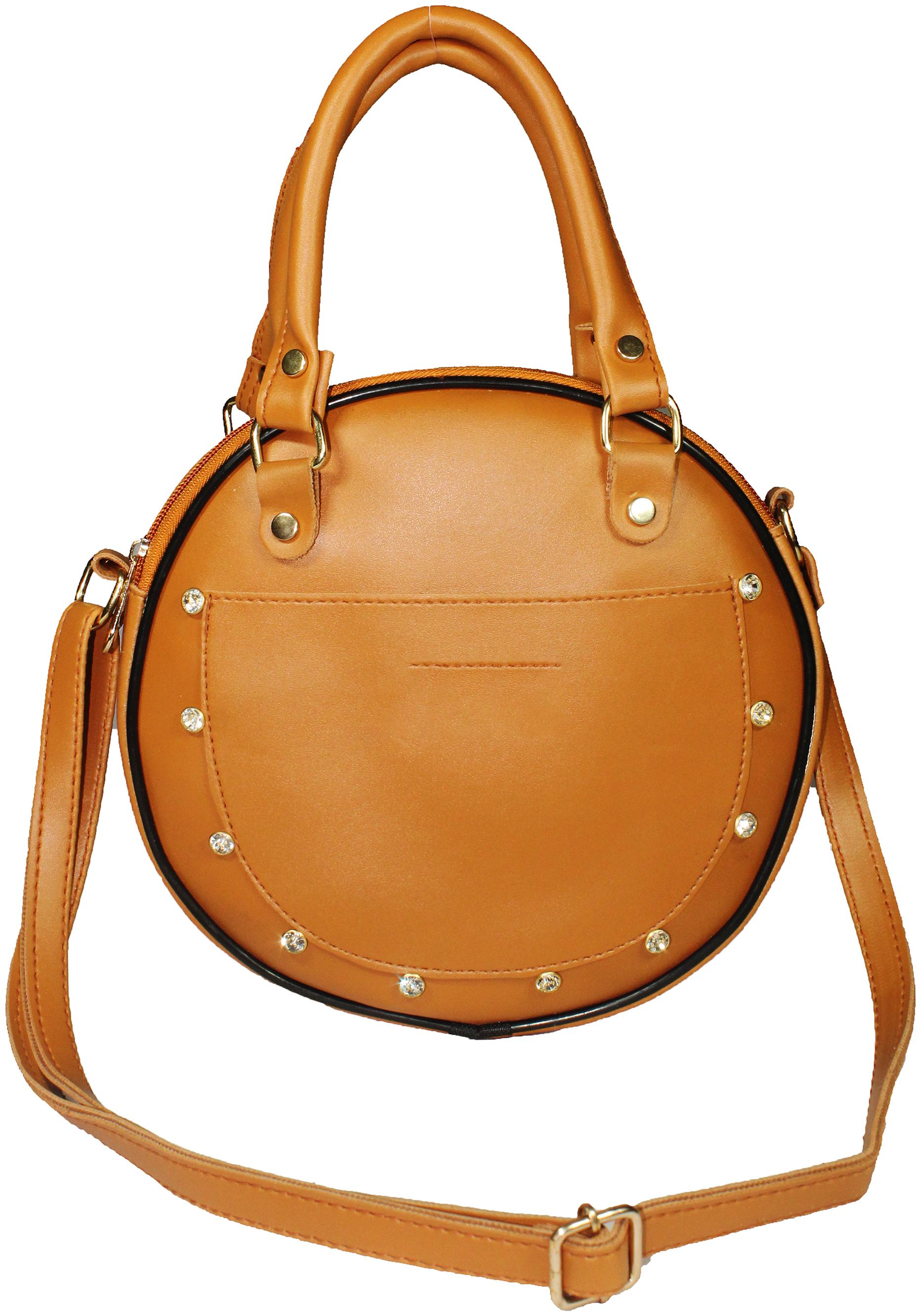 

SaleBox Tan PU Solid Sling Bag
