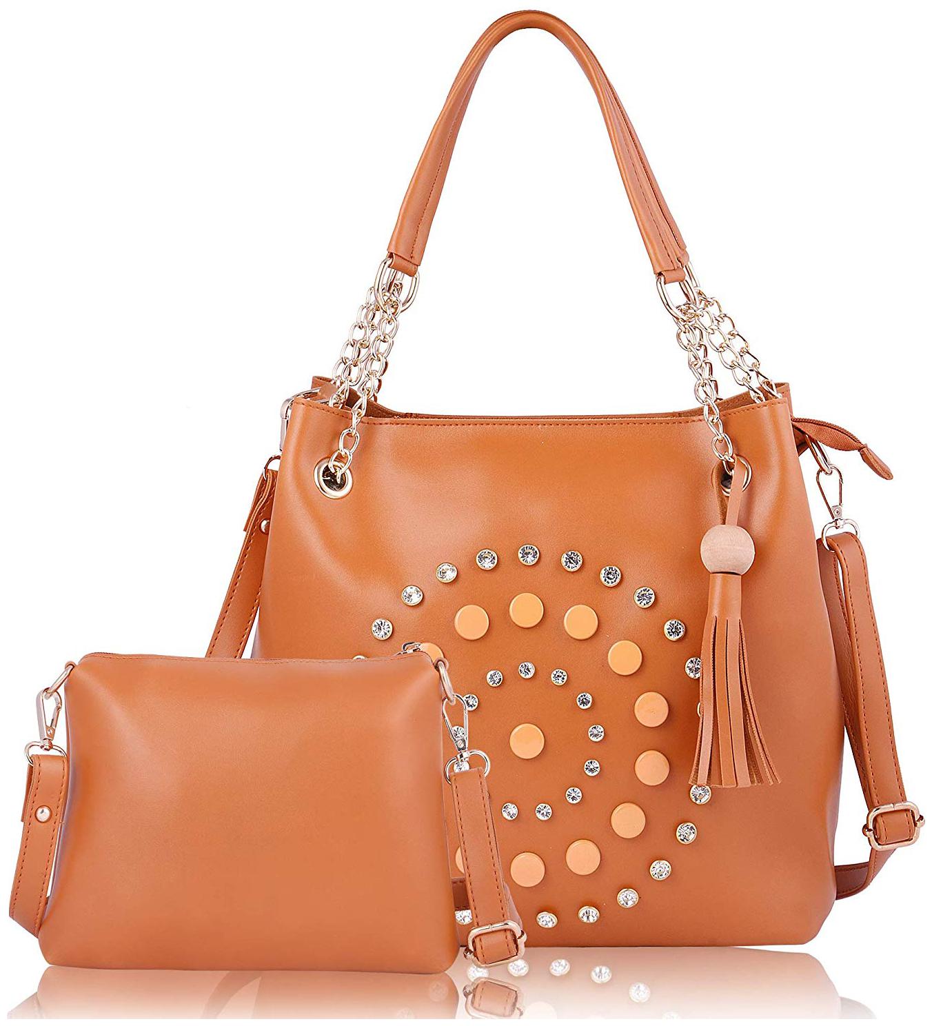 

SaleBox Tan Cotton Handheld Bag