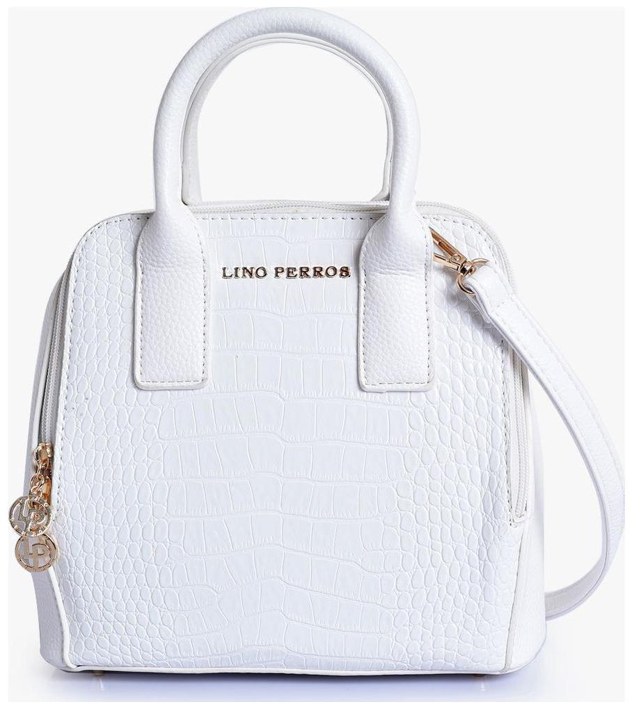 

Lino Perros Synthetic Women Handheld bag - White
