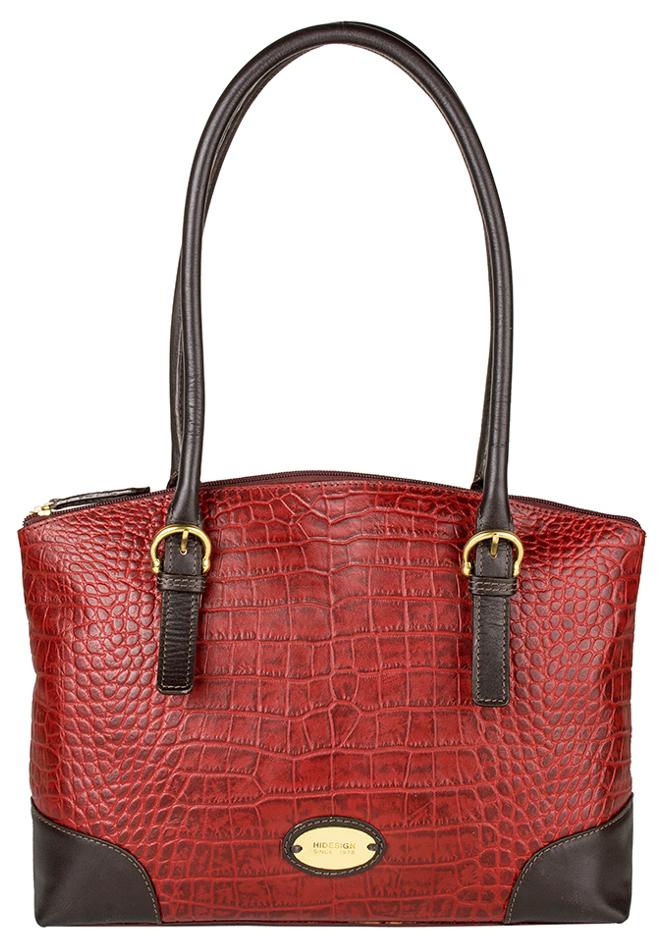 

SATURN 01 SB HIDESIGN RED LEATHER LADIES HANDBAG