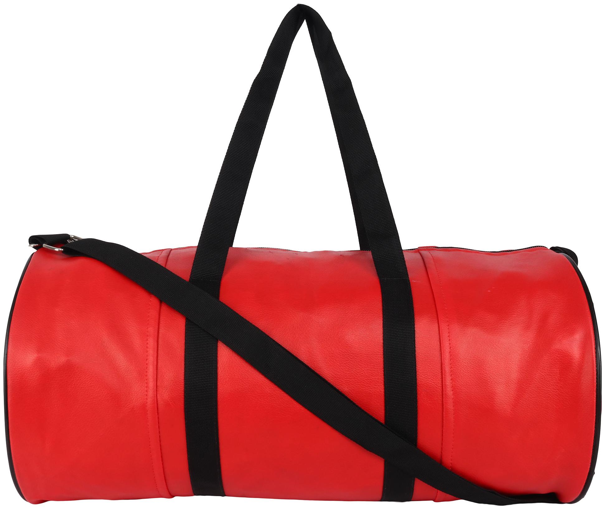 

SHIRA 24 Leather Men Gym bag - Red