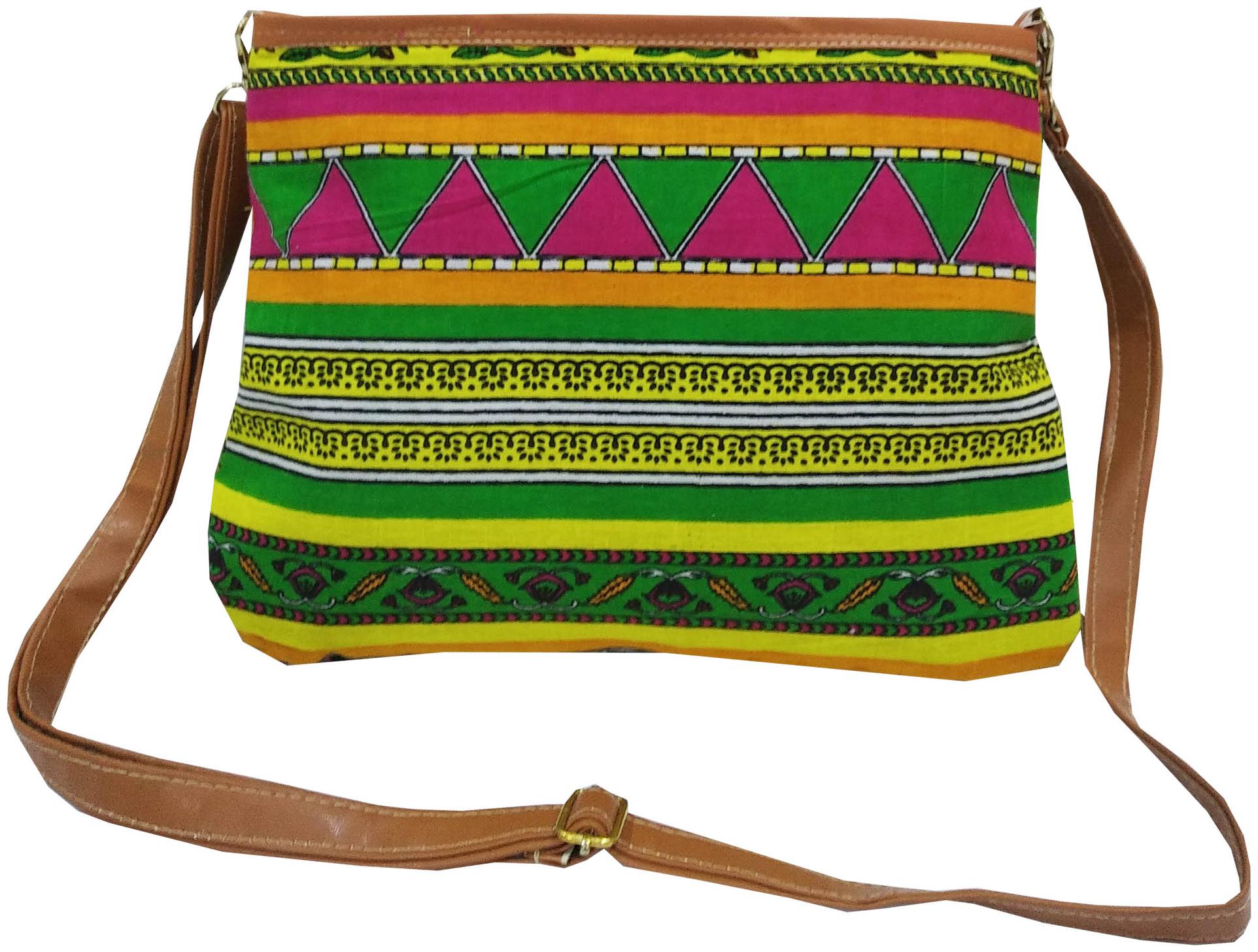 

SHREE SHYAM PRODUCTS Multi Cotton Printed Sling Bag