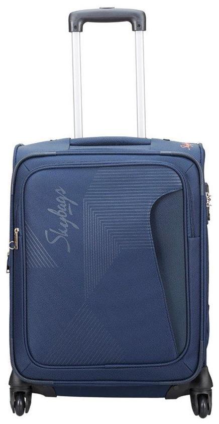 

Skybags Cabin Size Soft Luggage Bag ( Blue 4 Wheels )