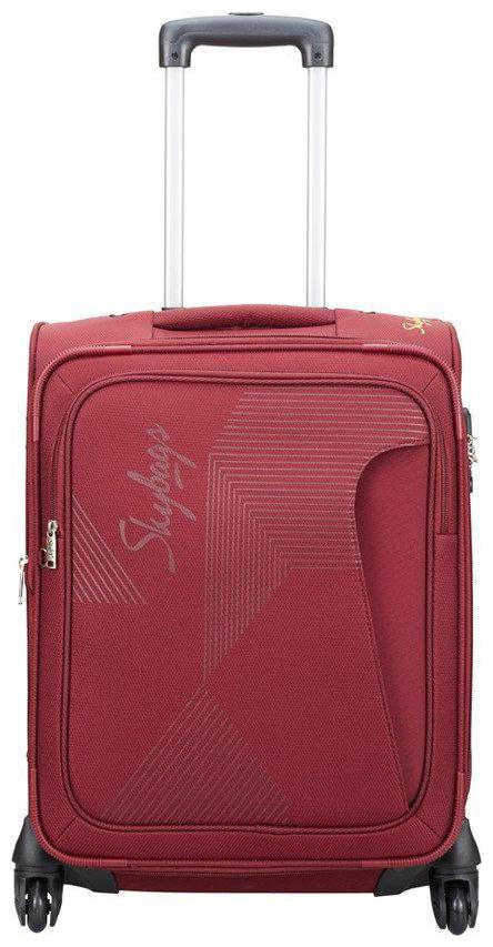 

Skybags Cabin Size Hard Luggage Bag ( Red 4 Wheels )