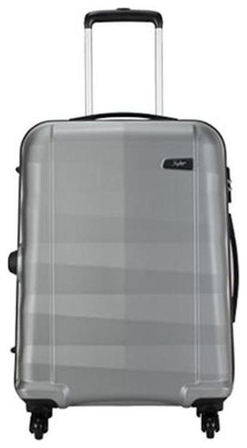 

Skybags Cabin Size Hard Luggage Bag ( Silver 4 Wheels )