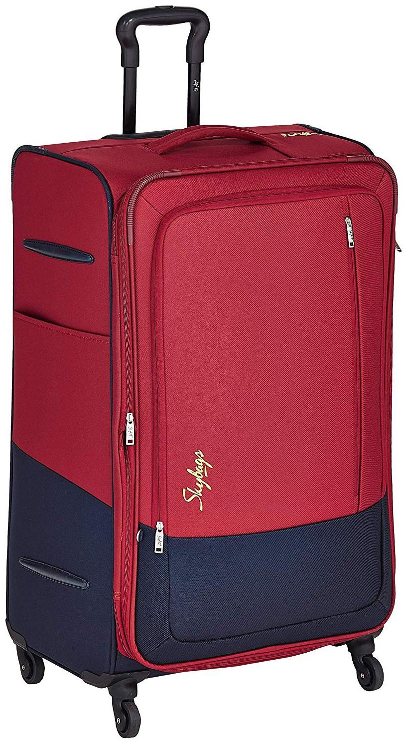 

Skybags Luggage Medium Size Soft Luggage Bag ( Red 4 Wheels )