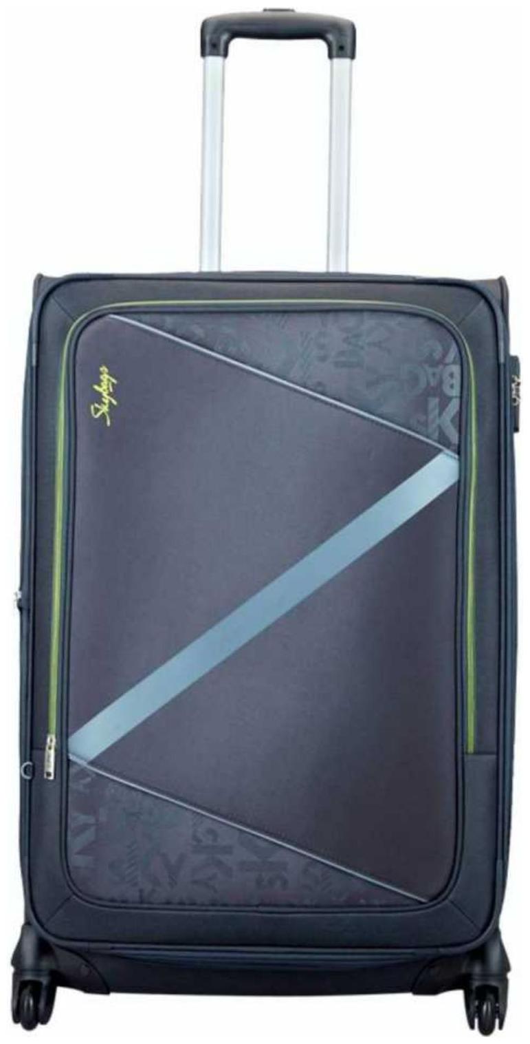 

Skybags Luggage Large Size Soft Luggage Bag ( Grey 4 Wheels )